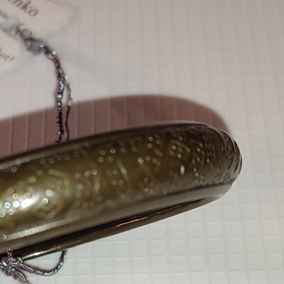 Cuff Bracelet Medium Sized Hand antiquated golden look metallic academia - Picture 4 of 4